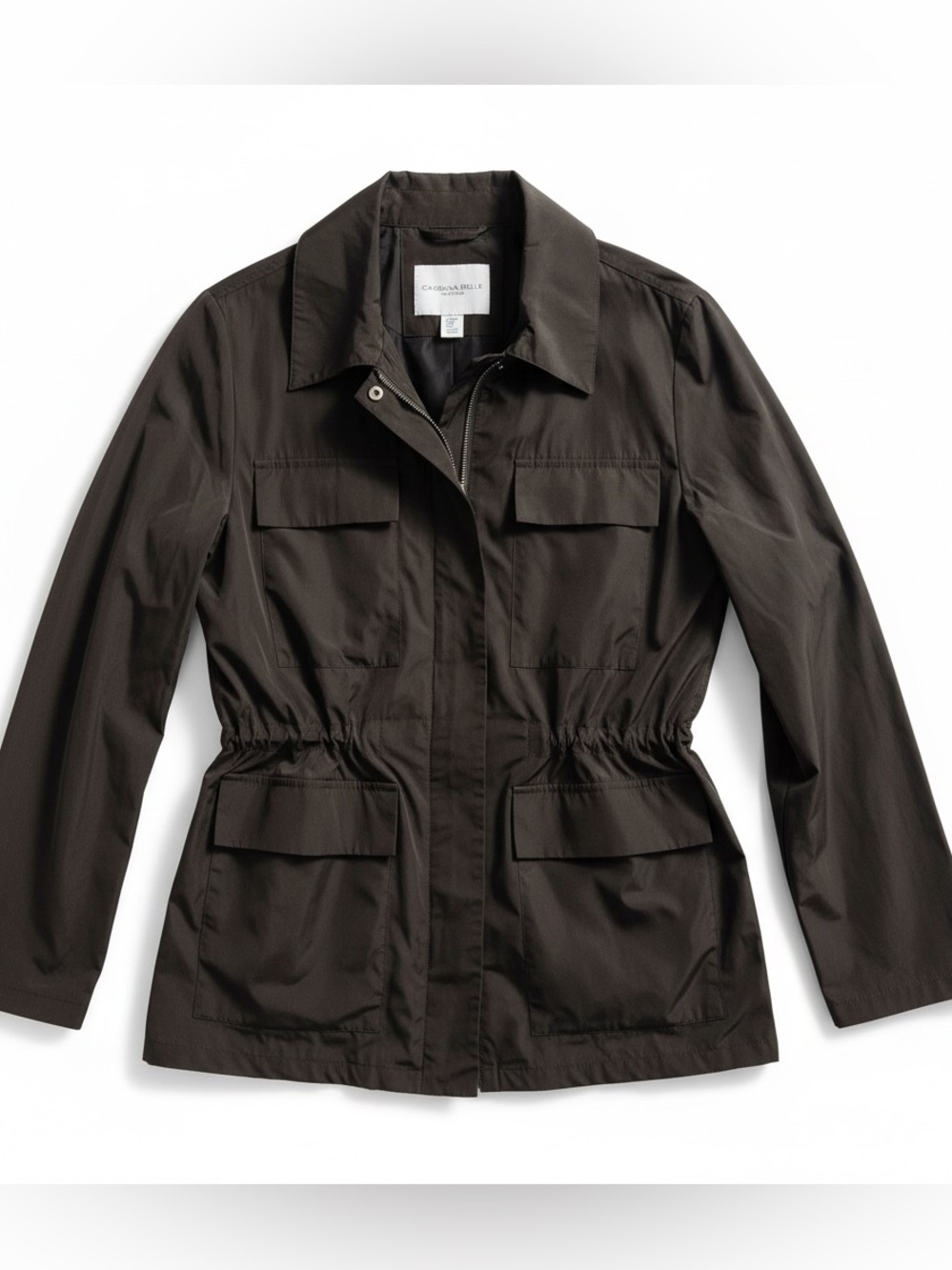 Carolina Belle Montreal Black Utility Anorak Windbreaker Jacket
